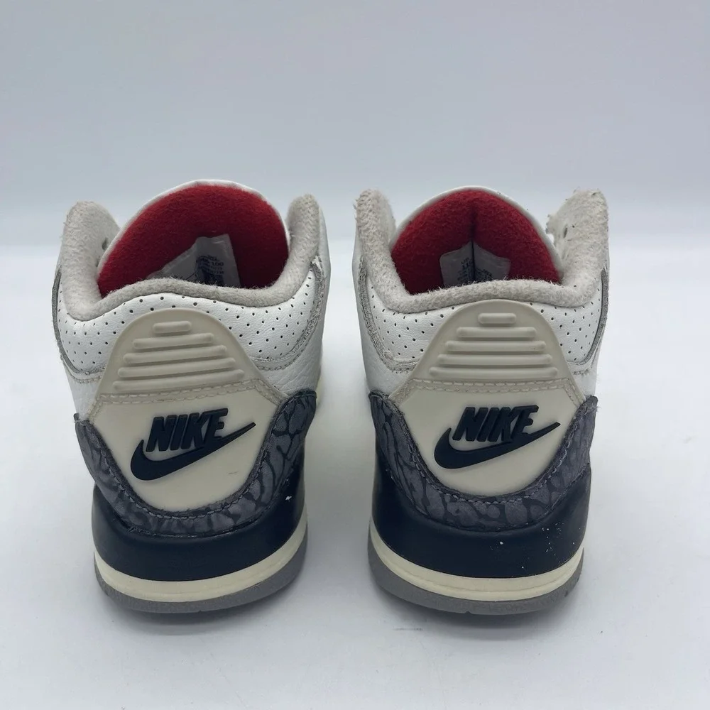 Nike Air Jordan 3 Retro Kid's Size 11C Shoes DM0966-100 'White Cement' Sneakers